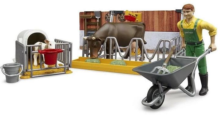 Image du produit Bruder Étable avec vache et veau