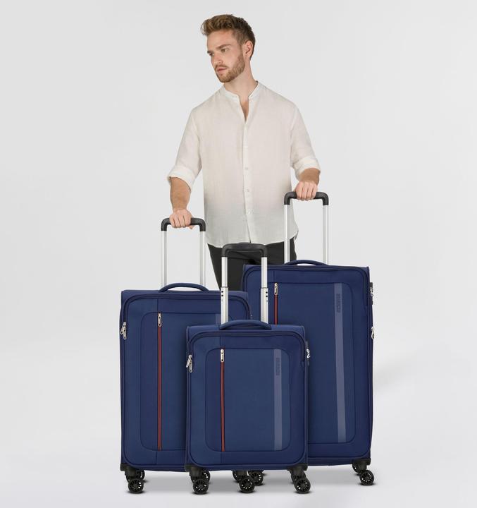 Actual product image American Tourister Blazing Ride 4 Rollen Kofferset 3-teilig mit Dehnfalte (211 l, XL (from 140l))