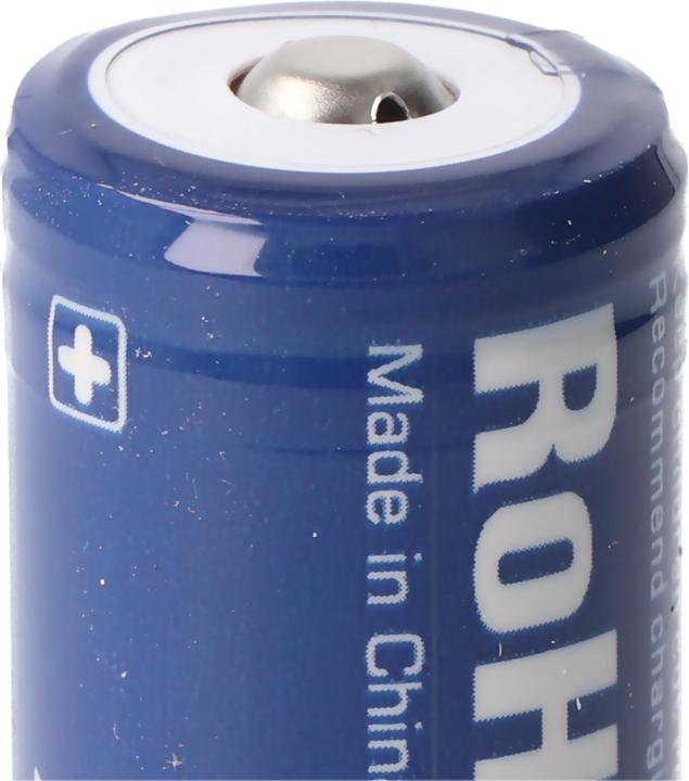 Actual product image Xtar 18650 2600mAh 3,6V - 3,7V Li-Ion-Akku geschützt mit Kopf, Abmessungen 69,50x18,4mm (18650, 2600 mAh)