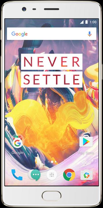 Produktbild OnePlus 3t (64 GB, Soft Gold, 5.50", Dual SIM, 16 Mpx, 4G)