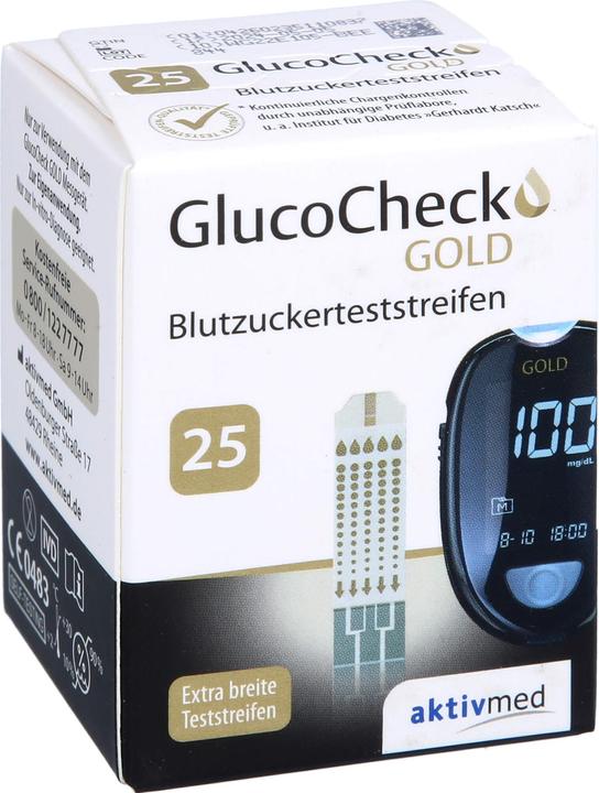 Produktbild Aktivmed Glucocheck Gold Bz Teststr (Blutzuckermessgerät)