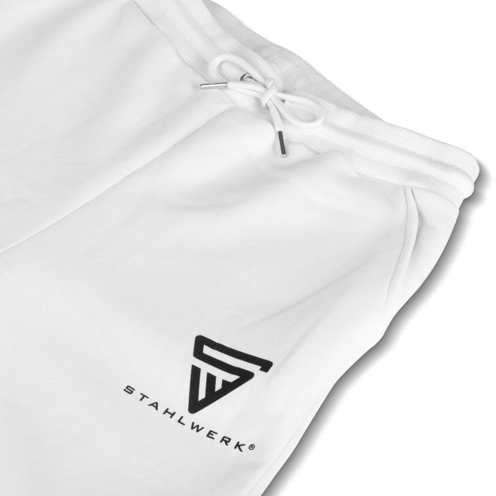 Actual product image Stahlwerk Jogging trousers white size L made of 70% cotton and 30% polyester (L)