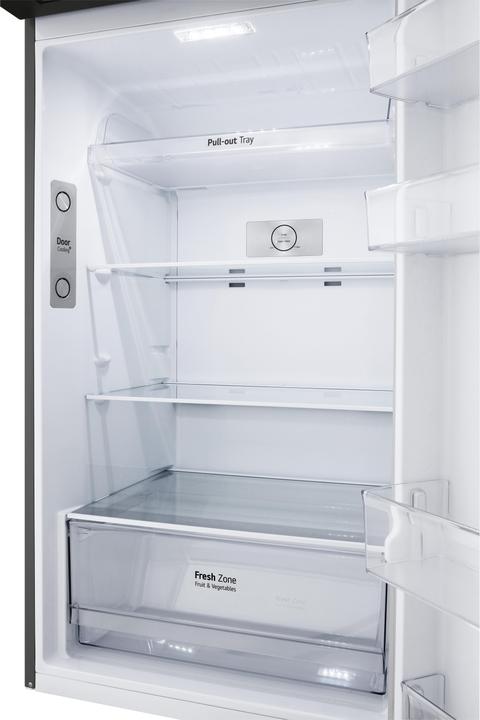 Actual product image LG GTBV36PZGKD Double Door Refrigerator 70cm, Class E, 395L, Door & Linear Cooling, Stainless Steel (395 l)