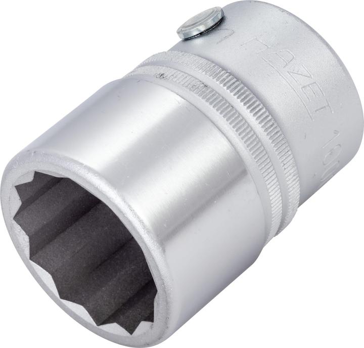 Produktbild HAZET Steckschlüsseleinsatz ∙ Doppelsechskant 1000AZ-1.1/8 ∙ Vierkant20 mm (3/4 Zoll) ∙ Aussen Doppe…