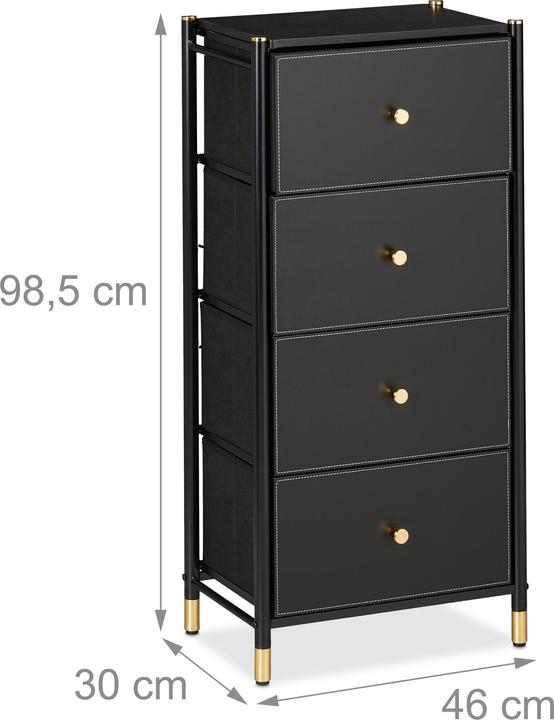 Actual product image Relaxdays Hallway chest of drawers (46 x 30 x 98.5 cm)