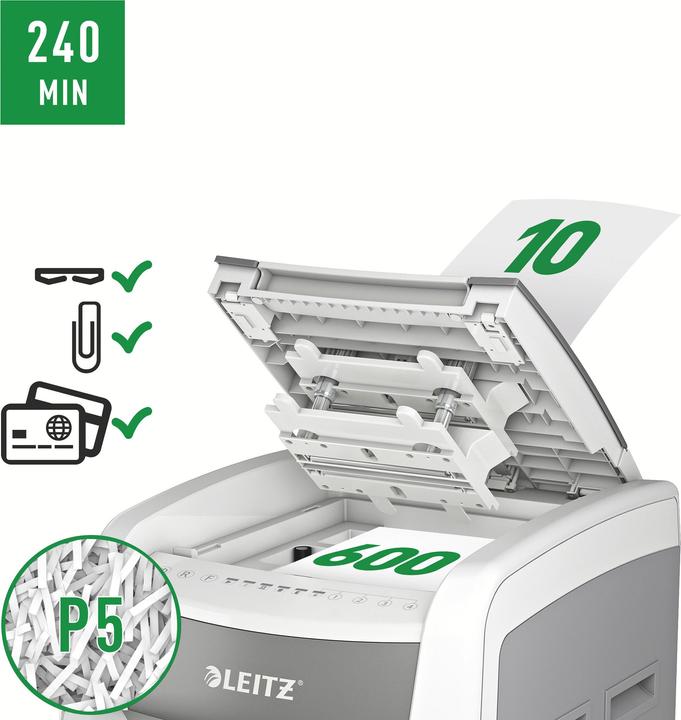 Immagine prodotto Leitz Distruggi documenti IQ Autofeed Office Pro 600 P-5 (Taglio delle particelle)