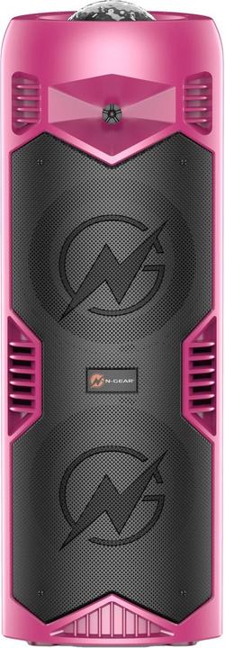Actual product image N-Gear LGP5150 - Draadloze Bluetooth Party Speaker - Karaoke Set - 1 Microfoon - Discoverlichting - Barbie (3 h)