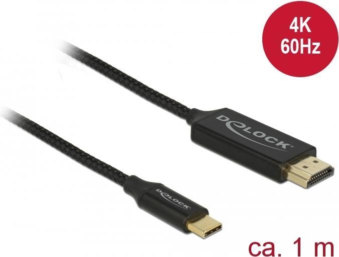 Produktbild Delock HDMI (Typ A) — USB Typ C (1 m, HDMI, USB Typ C)