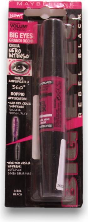 Produktbild Maybelline New York Volum Express Big Eyes Rebel Black Mascara 5.1 + 4.6ml