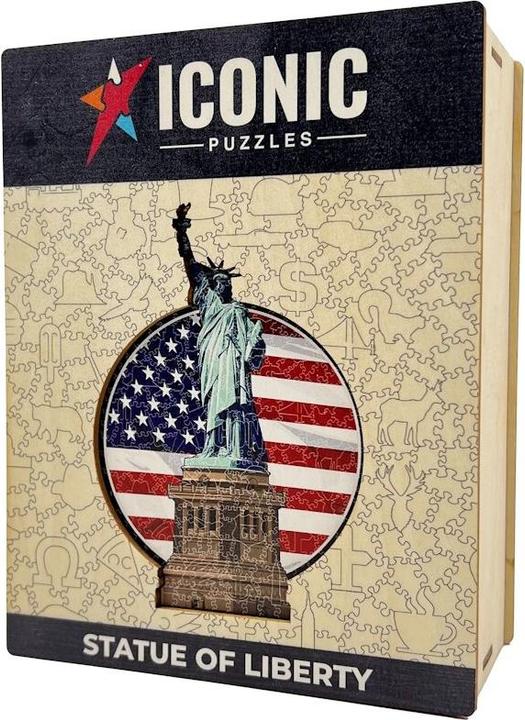 Produktbild Iconic Freiheitsstatue - USA -Holz Puzzle Grösse L (500 Teile) (500 Teile)