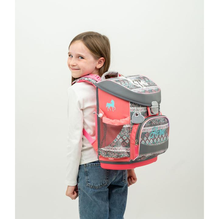 Image du produit Belmil MINI FIT sac à dos scolaire set de 4 pièces Horse Aruba Blue (17 l)