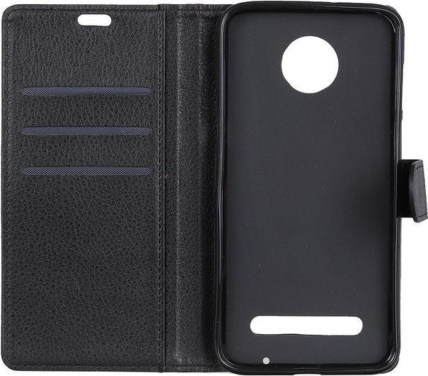Actual product image MU Classic Litchi Leather Bookcover Series (Motorola Moto Z3 Play)
