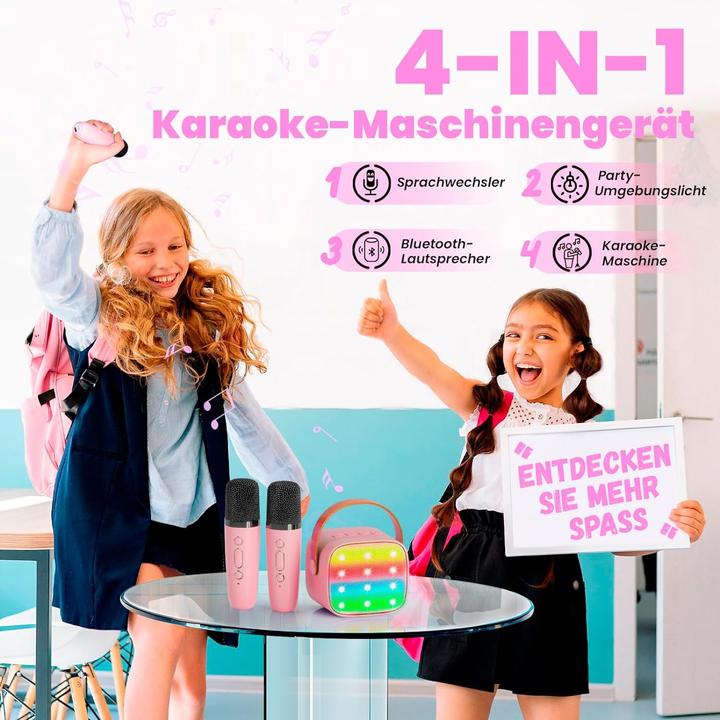 Image du produit Wowstar Karaoke-Maschine mit 2 Mikrofonen für Kinder