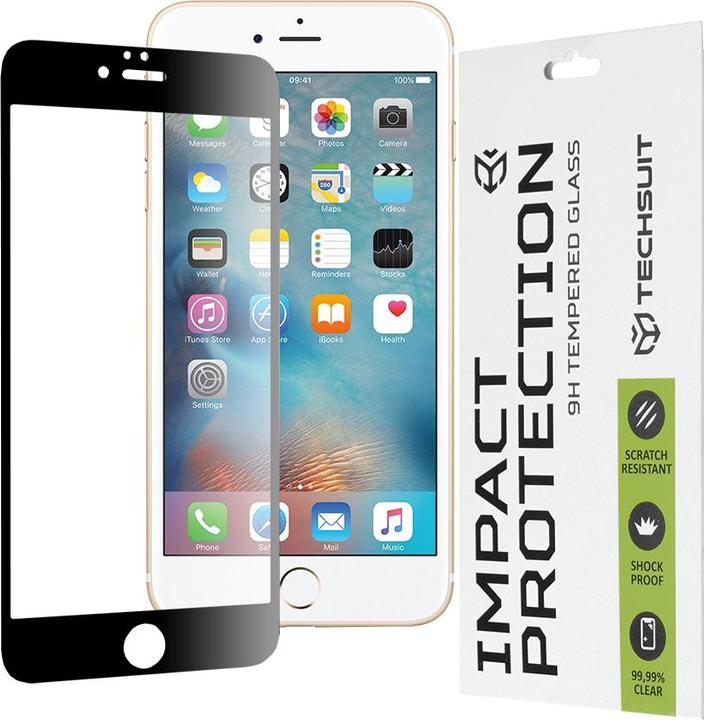 Actual product image Techsuit - 111D Full Cover / Full Glue Glass - iPhone 6 Plus / iPhone 6s Plus - Black (1 Piece, Apple iPhone 6 Plus)