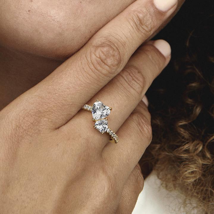 Produktbild Pandora Doppel Herz (58, 585/14 K Gold)