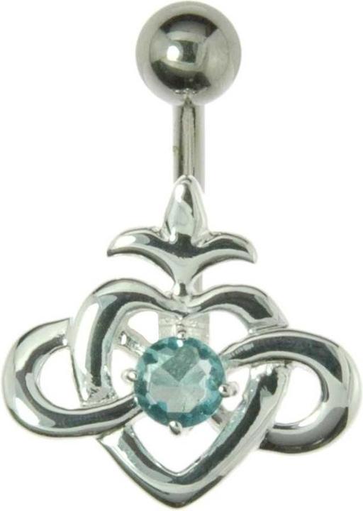 Immagine prodotto Bijouteria Piercing ventre (Argento 925, Acciaio chirurgico 316L, Cristallo premium)