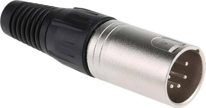 Actual product image Rs Pro Straight plug 5-pin cable assembly silver-plated natural XLR connector, 250 V ac