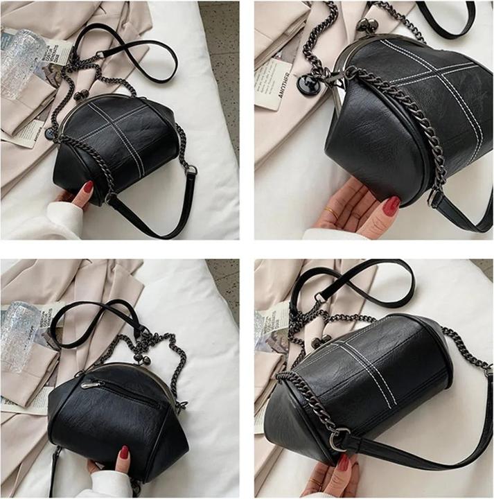 Immagine prodotto Only-Bags.Store Borsa a tracolla di design a catena Borse messenger in pelle PU di alta qualità Colore solido