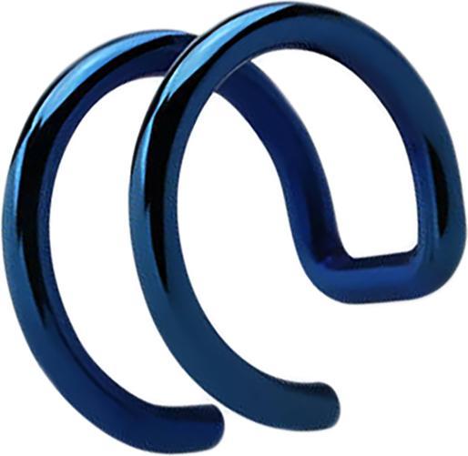 Immagine prodotto Star Piercing Fake Ear Cuff dunkelblau mit 2 Ringen (Acciaio chirurgico 316L)