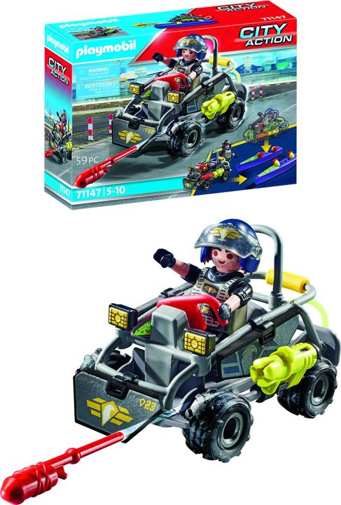 Produktbild Playmobil SWAT-Multi-Terrain-Quad (71147, Playmobil City Action)