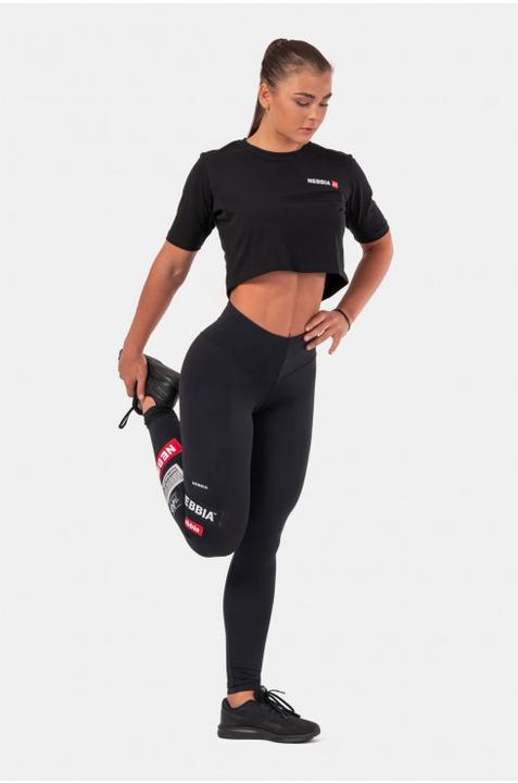 Immagine prodotto Nebbia Crop Top 600 nero con logo minimalista (XS)