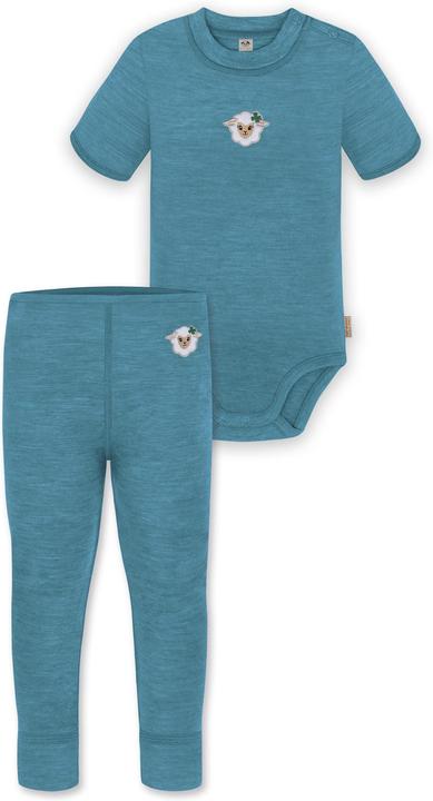 Image du produit Normani Bébé mérinos body manches courtes "Tihoi" et pantalon "Tutira" - 9613 (80)