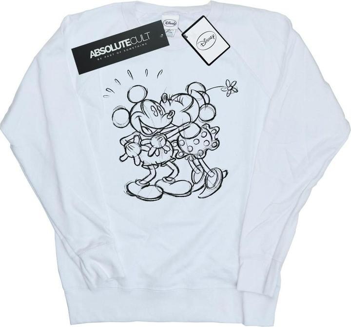 Disney Mickey And Minnie Kiss Sketch Sweatshirt
