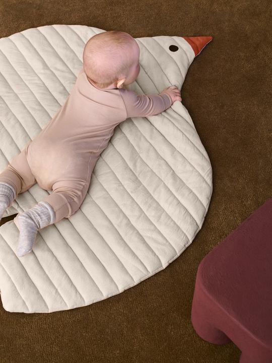 Image du produit Ferm Living Tapis matelassé Swif - Undyed (110 x 80 cm)