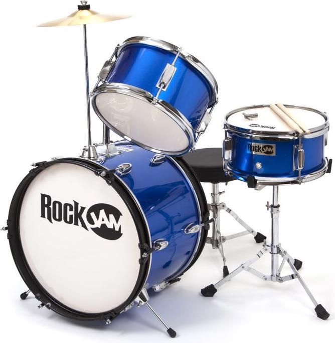 Productafbeelding PDT RockJam 3-delig Junior Drumstel Blauw