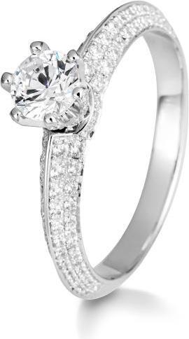 Breuning RING - BRILL. 0,926 Ct. H/si (60, 585/14 K Gold)