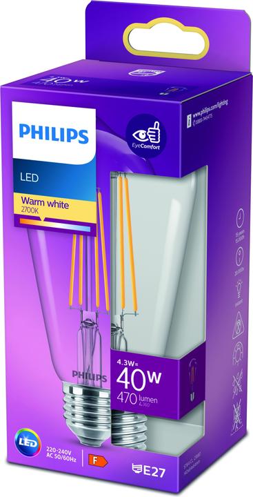Actual product image Philips Lamp (E27, 4.30 W, 470 lm, 1 x, F)