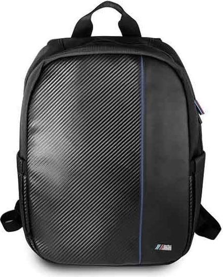 BMW Backpack Carbon Navy Stripe 15 ", Black