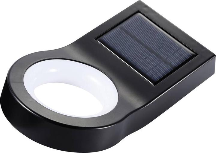 Produktbild Sygonix SY-5653638 Solar-Aussenwandleuchte mit Bewegungsmelder Neutralweiss Schwarz (200 lm, IP44)