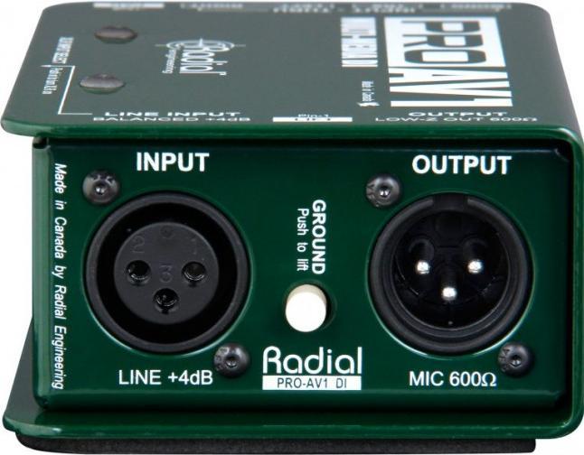 Produktbild Radial ProAV1 (Passiv, 1 Stk.)