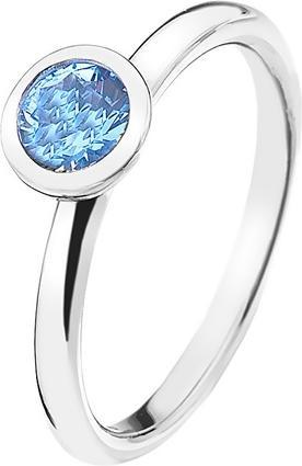 Hot Diamonds Silver ring Emozioni Scintilla Blue Peace ER022 - Circuit: 56 mm (56)