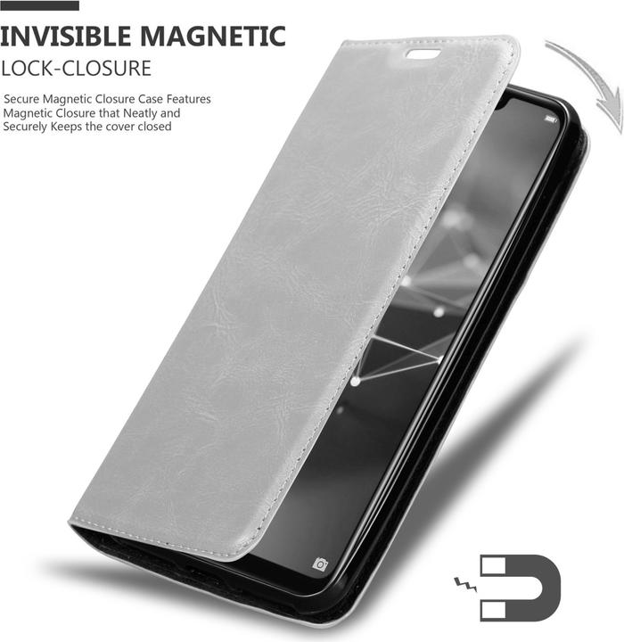 Actual product image Cadorabo Book Invis. Magnetic cover (Mate 20 Lite)