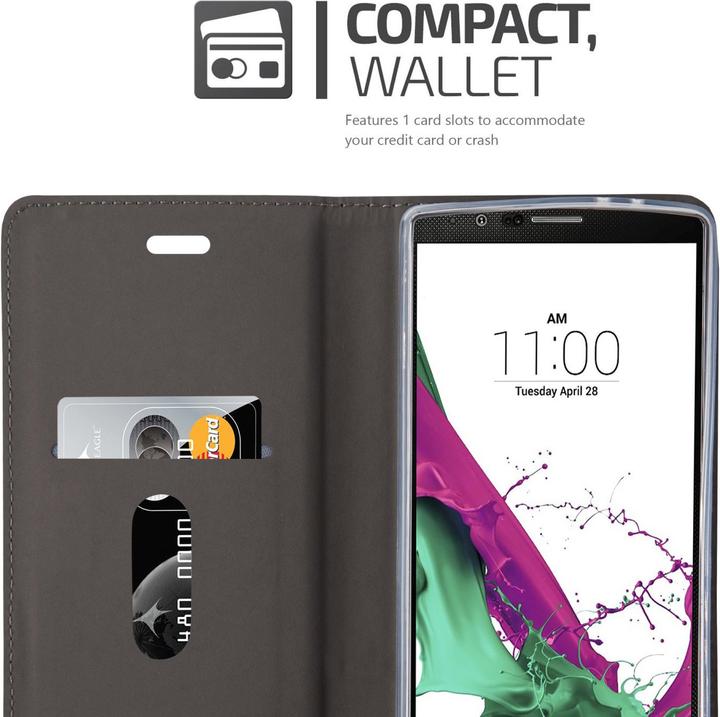 Actual product image Cadorabo Book Jeans Optics Cover (LG G4, Motorola Moto G4 Plus)