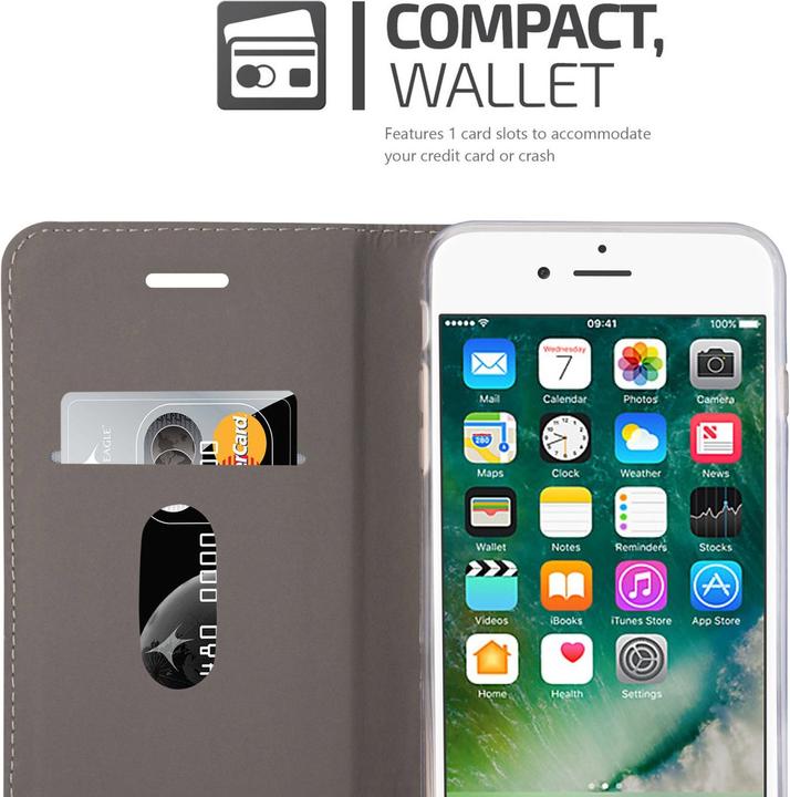 Actual product image Cadorabo Book Jeans Optics Cover (Apple iPhone 7 Plus, Apple iPhone 7s Plus)