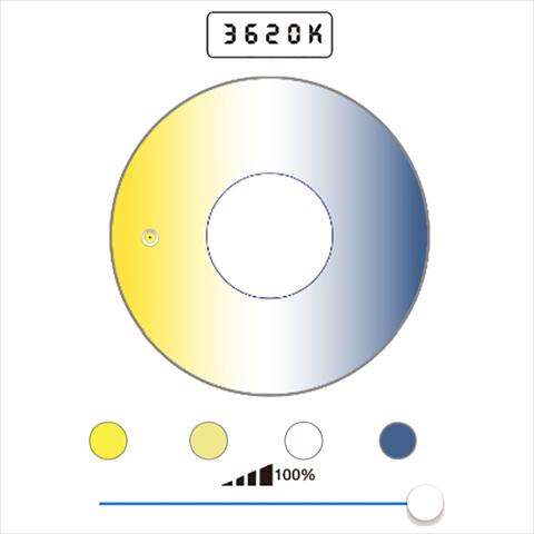 Actual product image Falcon Eyes Bi-Color LED Spot Lamp Dimmable DLL-3000TW on 230V