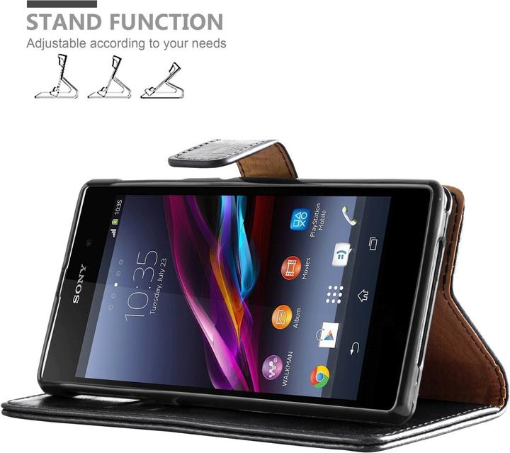 Actual product image Cadorabo Case Luxury Book (Sony Xperia Z)