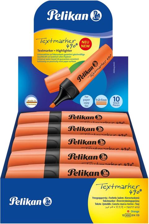 Image du produit Pelikan Surligneur 490 (Orange, 10 x)