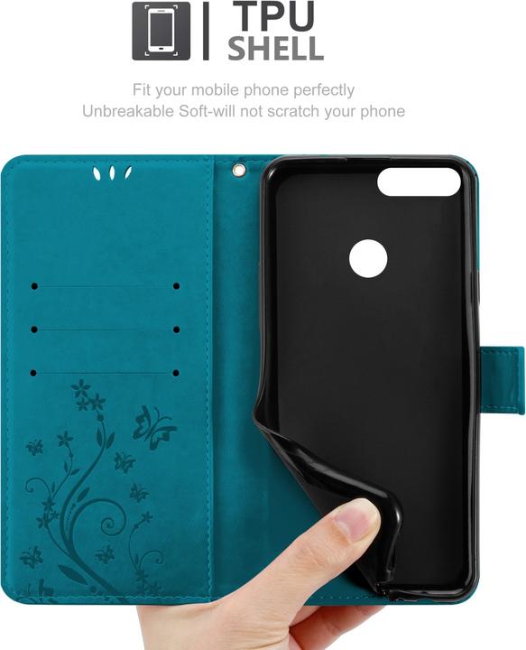 Actual product image Cadorabo Flower Book Cover (Honor 9X Lite)