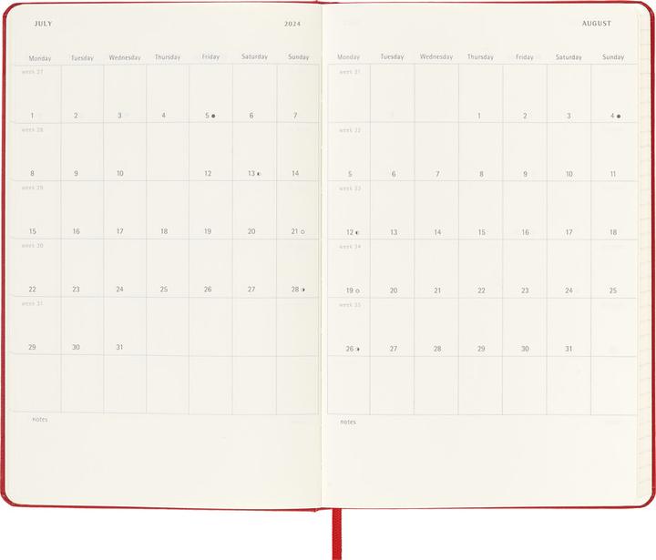 Produktbild Moleskine Wochenplaner (13 x 21 cm, Englisch)