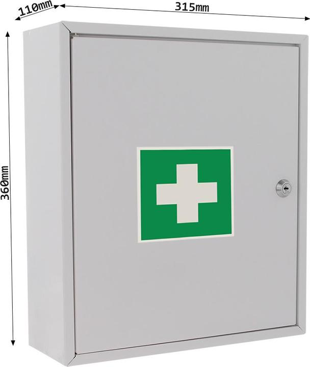Produktbild Rottner Medikamentenschrank MK1 Zylinderschloss (2 l)