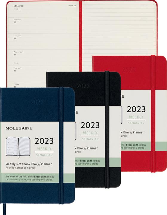 Actual product image Moleskine Pocket Agenda Weekly (9 x 14 cm, Hardcover, English)