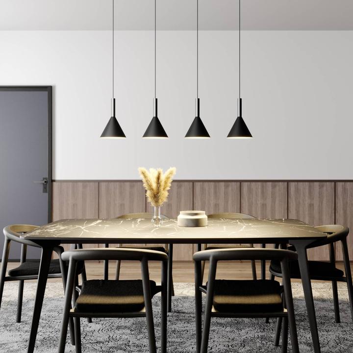 Actual product image Arcchio Tadej 4 pendant light Black/White (E27)