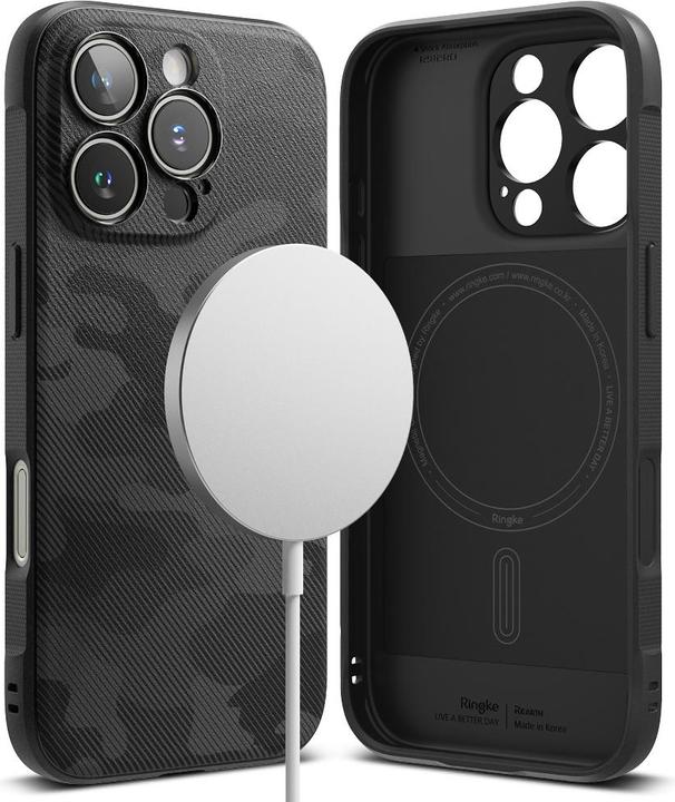 Actual product image Ringke Case for iPhone 16 Pro ONYX MAGNETIC CAMO BLACK (Apple iPhone 16 Pro)