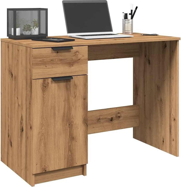 VidaXL Schreibtisch Artisan-Eiche 100x50x75 cm Holzwerkstoff Bürotisch (100 x 50 x 75 cm)