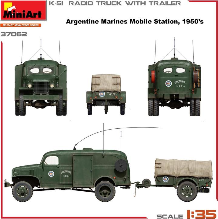 Image du produit 1:35 Camion radio K-51 avec remorque