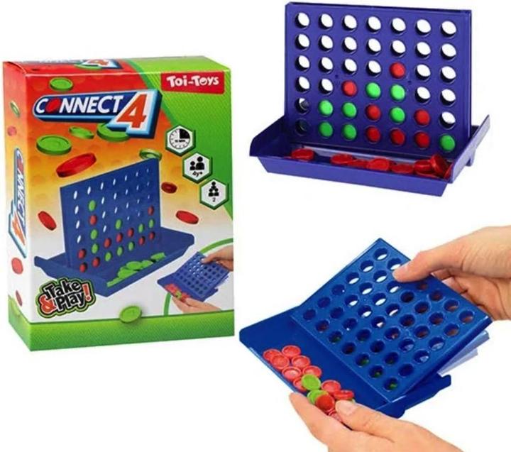Actual product image Toi-Toys Connect 4 game (English, German, French, Italian, Swiss German)